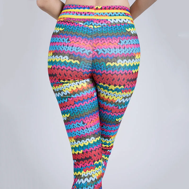 Женские леггинсы с принтом штаны из полиэстера и шерсти женские эффектом пуш ап в