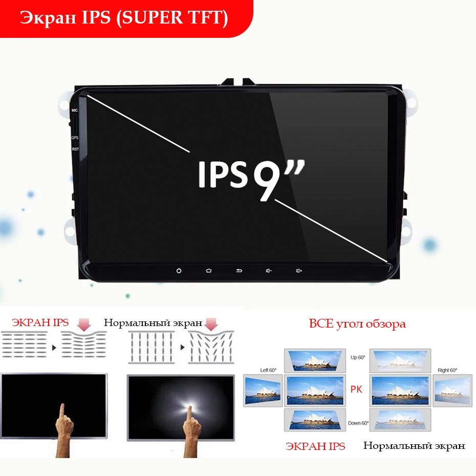 DSP ips 4G 64G для Volkswagen/VW/Passat CC B6 B7/GOLF 5 6/POLO/Skoda/Octavia/Seat/Leon 2 din android 9 автомобильный Радио gps Мультимедиа