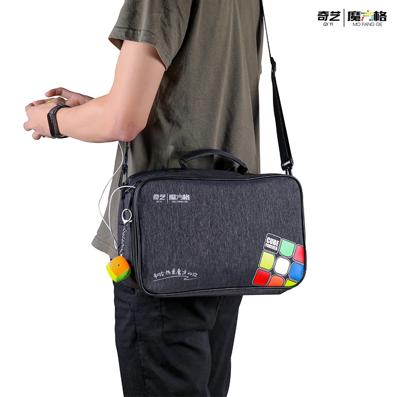 

QIYI M-BAG, хит продаж, сумки, новая модная сумка, QIYI Rubik, кубический комплект, твердые сумки на молнии с ручкой, сумки через плечо