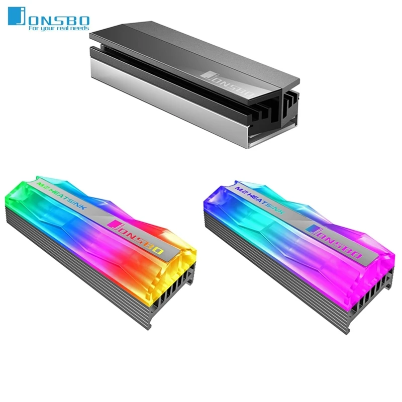 Радиатор Jonsbo SSD 5В 3Pin ARGB Cooler NVME NGFF M.2 2280 Твердотельный накопитель жесткий диск