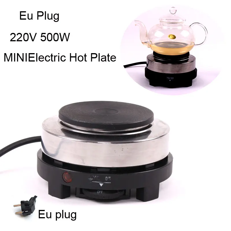 

MINI Electric Moka Stove Oven Cooker Multifunction Coffee Heater Mocha Heating Hot Plate Water Cafe Milk Burner 500W EU