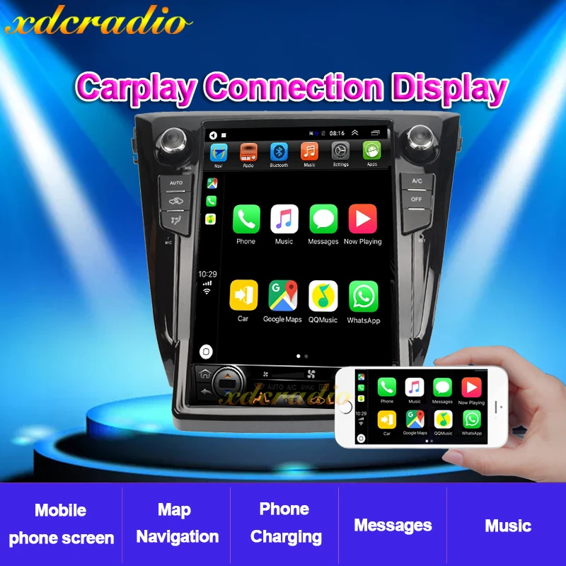 Автомагнитола Xdcradio мультимедийный проигрыватель с экраном 12 1 дюйма Android 10 0 для