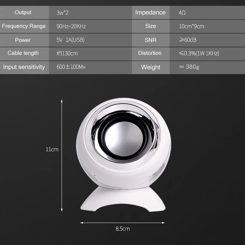 

Wired Mini Computer Speakers Bass Horns for Laptop Desktop Phone Powerful Speaker USB AUX Audio Multimedia Loudspeaker