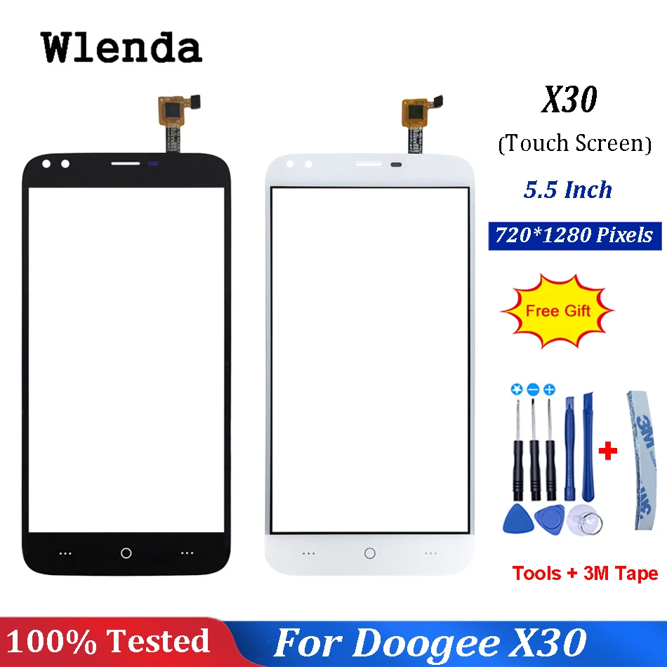 Стекло для сенсорного экрана Doogee X30 100% Протестировано оригинальный дигитайзер