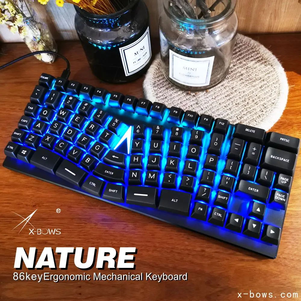 Xbow x-bow механическая клавиатура pcb эргономичный оптический переключатель rgb