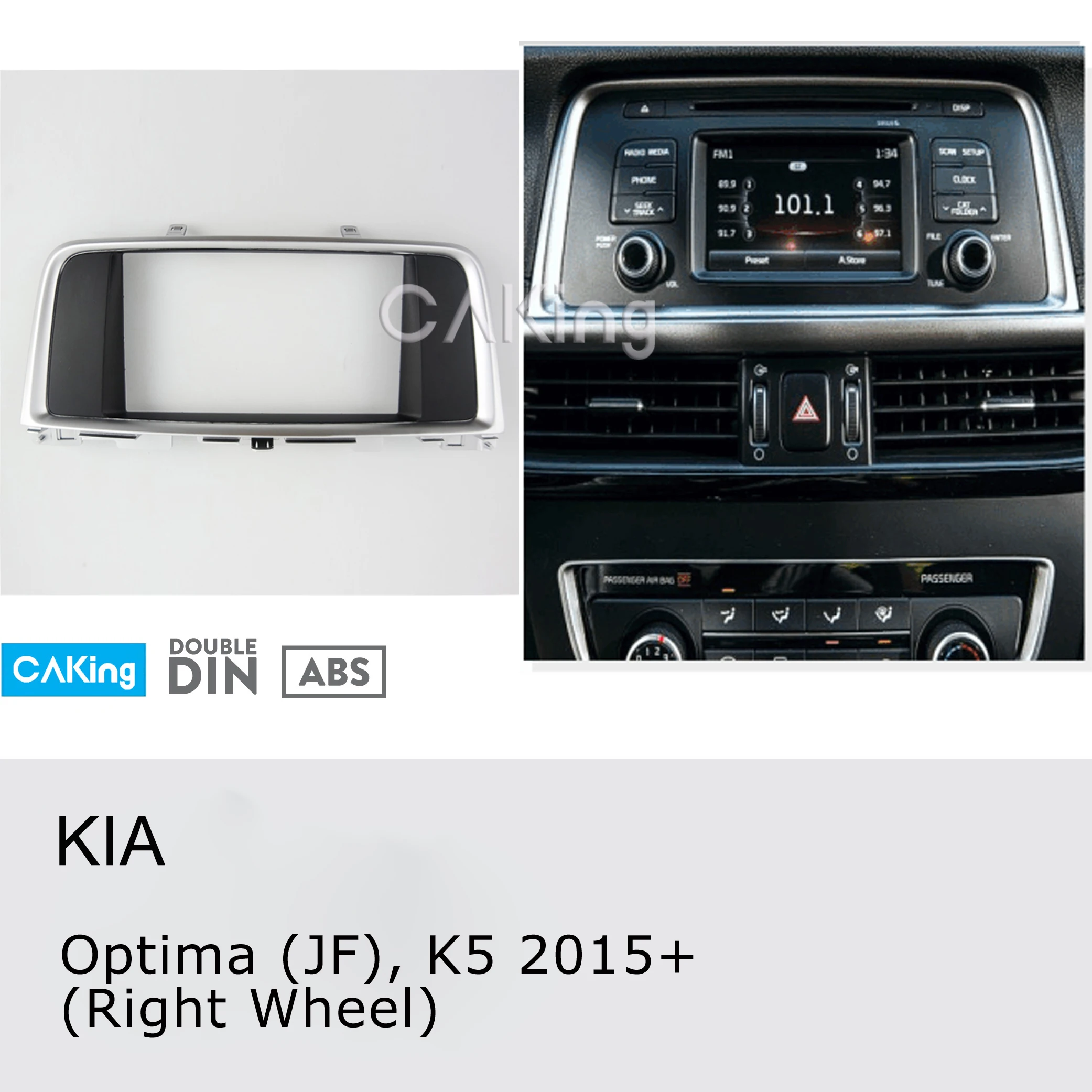 Двойная Din Автомобильная фасция Радио панель для 2015 + KIA Optima (JF) K5 (правое колесо)