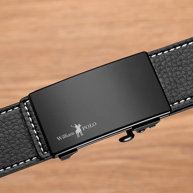 Мужской деловой ремень из натуральной воловьей кожи роскошный брендовый длинный