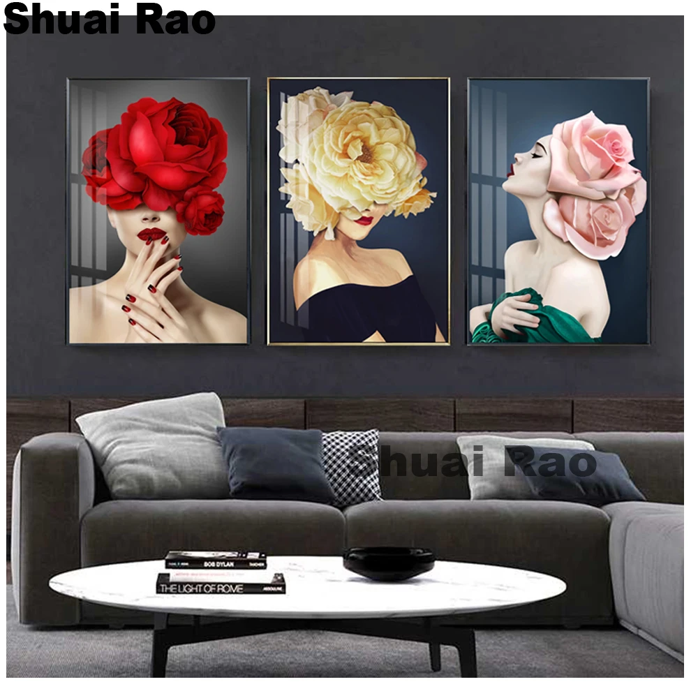 

Woman Abstract 3pcs set Diamond Embroidery painting puzzle 5d,Full,diamond painting full square Rhinestone,Mosaic abstract lady