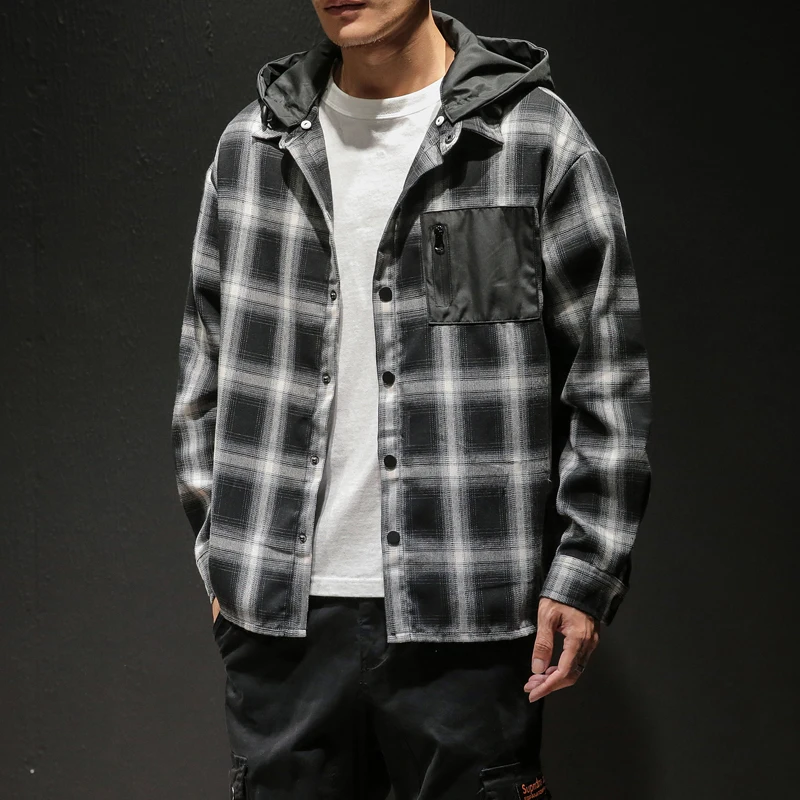 FUGOISM новинка 2019 мужские Модные толстовки в клетку повседневные с капюшоном