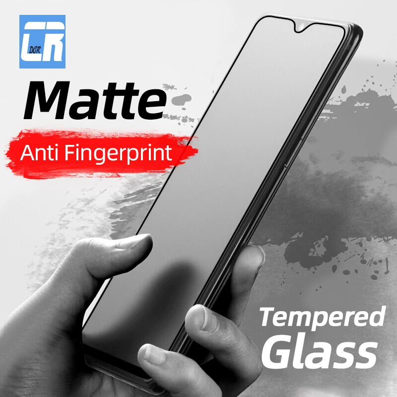 

Anti-fingerprint Matte Tempered Glass for OPPO Reno 4 7 A91 A92 A72 Screen Protector Realme 6 6i C3 X50 8 GT Neo 2 Pro Film