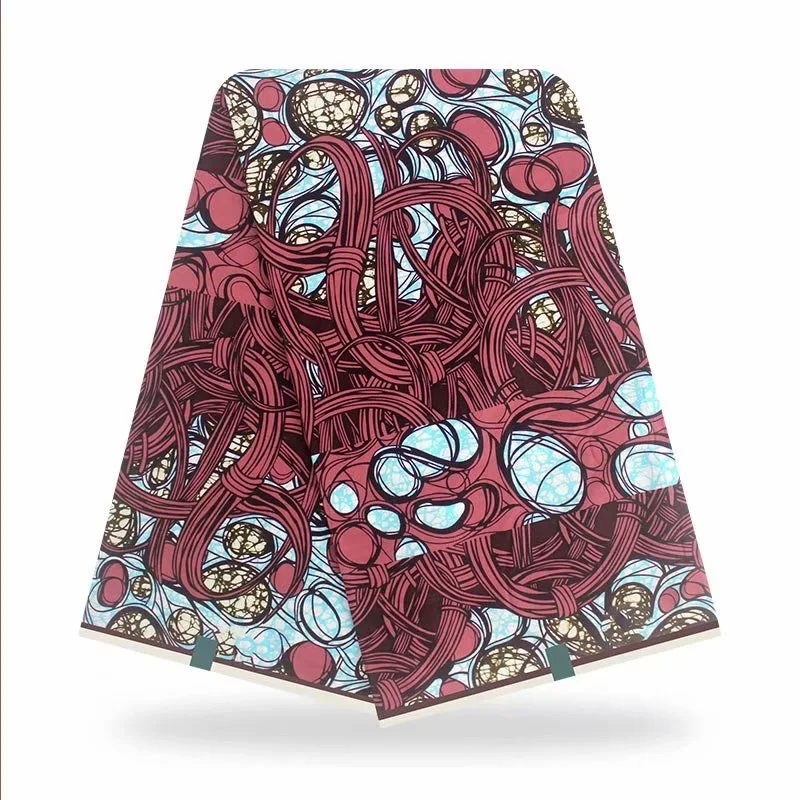 

2021 best New cool Hot Sale African Wax Fabric Cotton Material Nigerian Ankara Block Print Batik Dutch High Quality Sewing Cloth