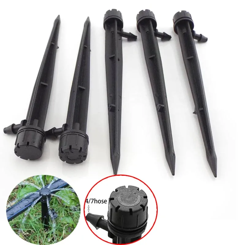 

Garden ground 360 degree Drippers Water Dripper Inserting watering Aspersor drip irrigation Adjustable Sprinkler for 4/7 mm Hose