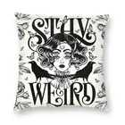 Наволочка для подушки с 3D принтом ведьма на Хэллоуин, 40x40