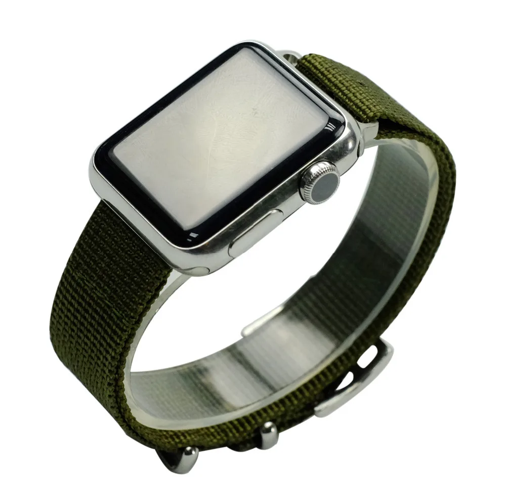 Модный нейлоновый спортивный ремень для Apple Watch Band 42 мм 38 40 44 цветной ремешок iWatch