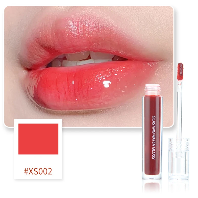 Жидкая помада влажный блеск вишни Кристальный Желейный для губ блестящий
