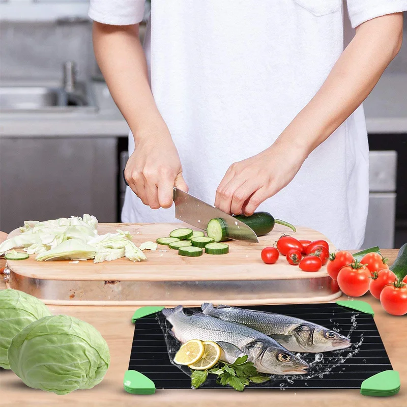 Быстрое размораживание лоток размораживайте стейк льда Еда Мясо Фрукты быстрая