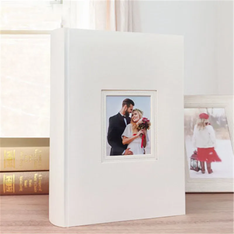 

6 inch Photo Album 300 DIY Handmade Leather Paper Photo Album Insert Album Creative Gift Photo Album Postcard Storage Book