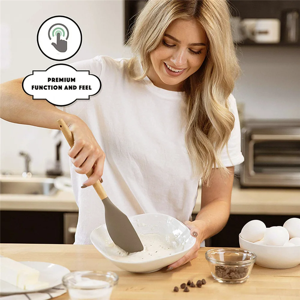 кухонный набор 7 14 шт.силиконовый кухня кухонной утвари лопатки кухонные наборы