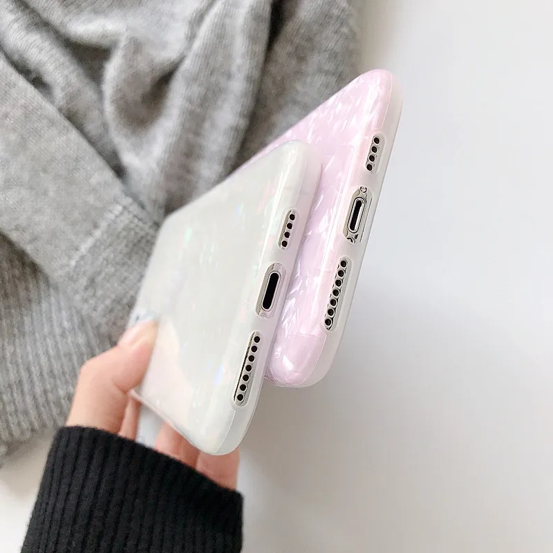 

Colorful Shell Pattern for IPhone 12 Mini Pro Max Mobile Phone Case Luxury Flashing Silicone Case Iphone 12 Cases for Women