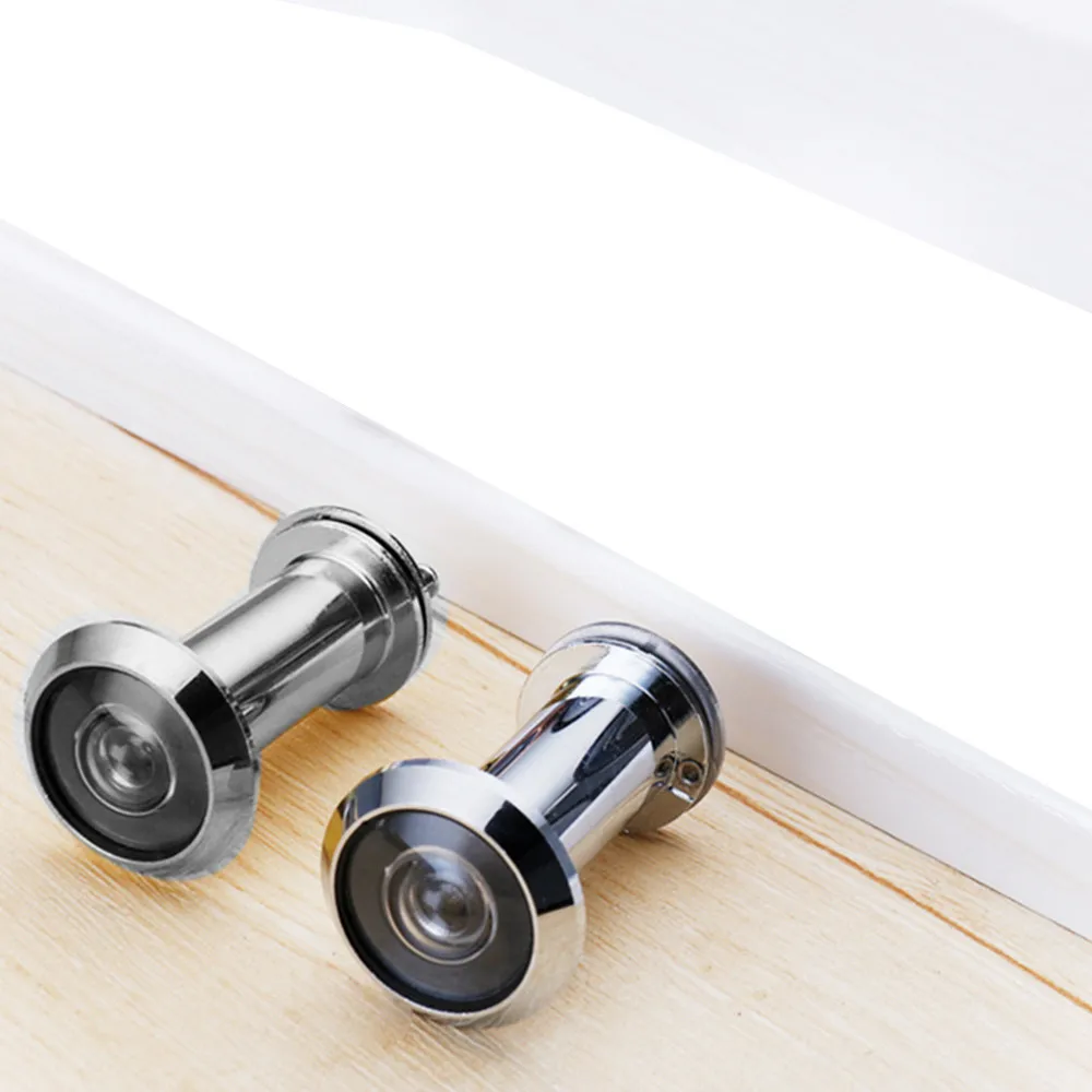 200° Wide Viewing Angle Security Door Eye Spy Hole Peephole Viewer Adjustable Glass Lens Privacy Cover Hardware | Обустройство дома