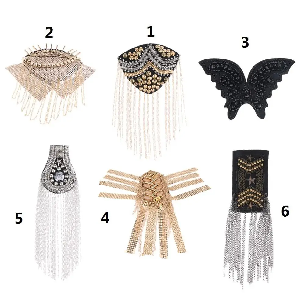 Мужская Готическая брошь с заклепками в стиле панк эполетами на плечах|Броши| |