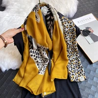 2020 design animal leopard print women scarf cotton spring winter warm scarves shawl hijabs female pashmina foulard bandana