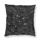Чехол для подушки Raven Rage с двусторонним принтом Хэллоуин ведьма Готическая страшная ворона напольная Подушка Чехол для дивана крутая Подушка Чехол домашний декор