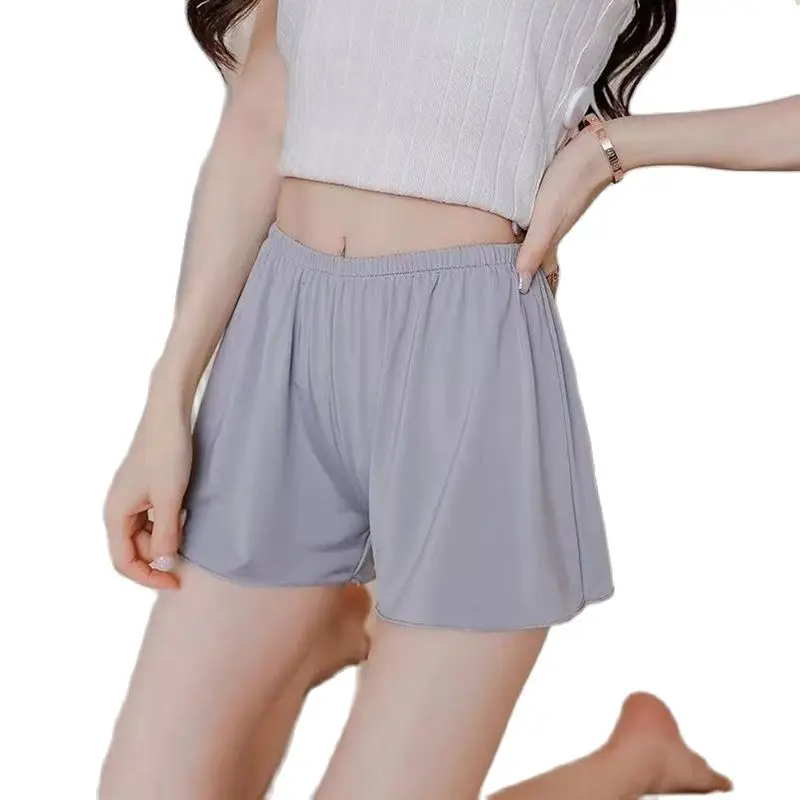 Трусы боксеры женские в наборе (5 шт.) finetoo S/M/L/XL/XXL/XXXL/4XL/5XL/5xl спандекс + шелк цвет