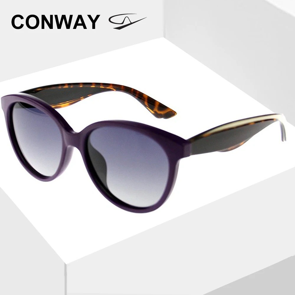 

Conway Round Retro Women's Sunglasses Large Sun Glasses for Big Head Polarized UV Protection Fashion Shades Eyewear with Case