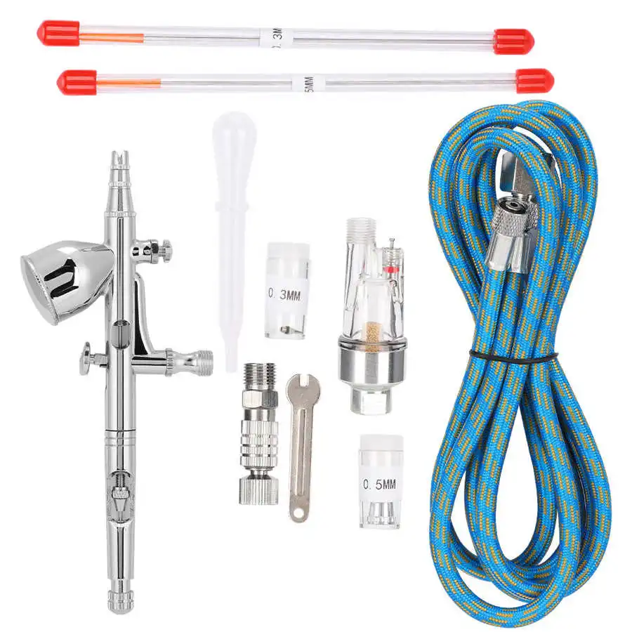 Гравитационный мини Аэрограф Двойного действия 9 куб. См краскопульт для ногтей