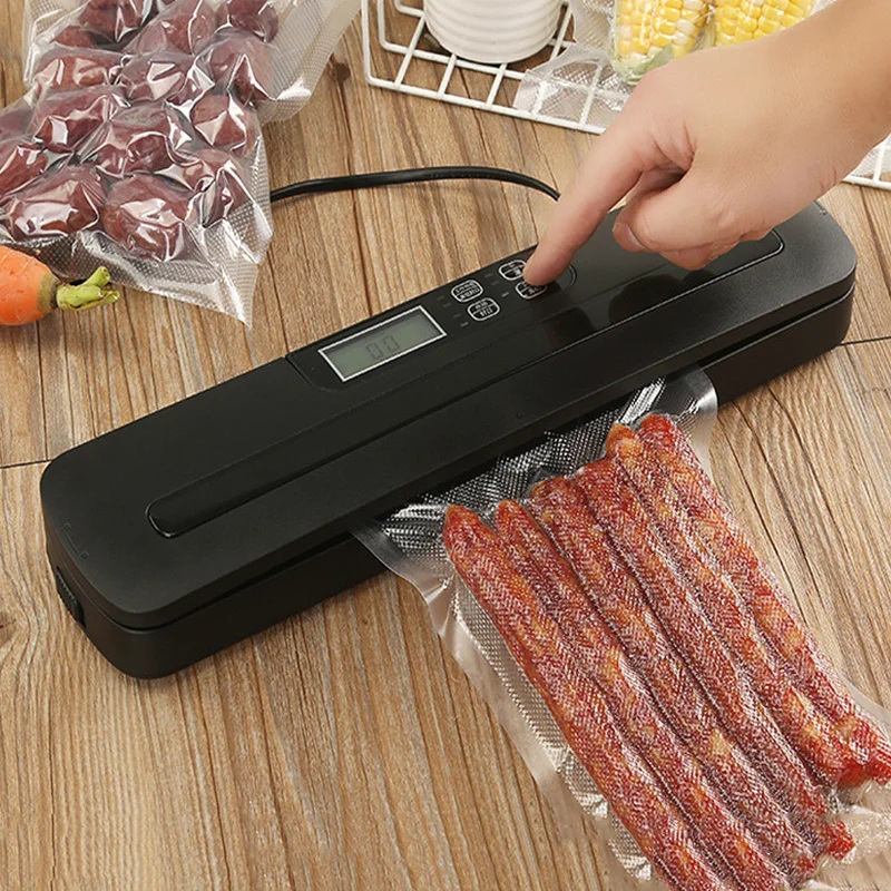 

Кухонный вакуумный упаковщик пищевых продуктов 110-240 в, автоматический зеркальный вакуумный упаковщик пищевых продуктов, 10 штук в комплекте