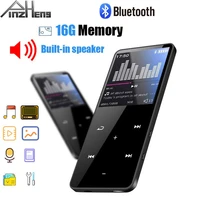 pinzheng mp3 player bluetooth speaker sport mp3 music touch key built in 8gb 16gb hifi portable walkman with radio fm recording