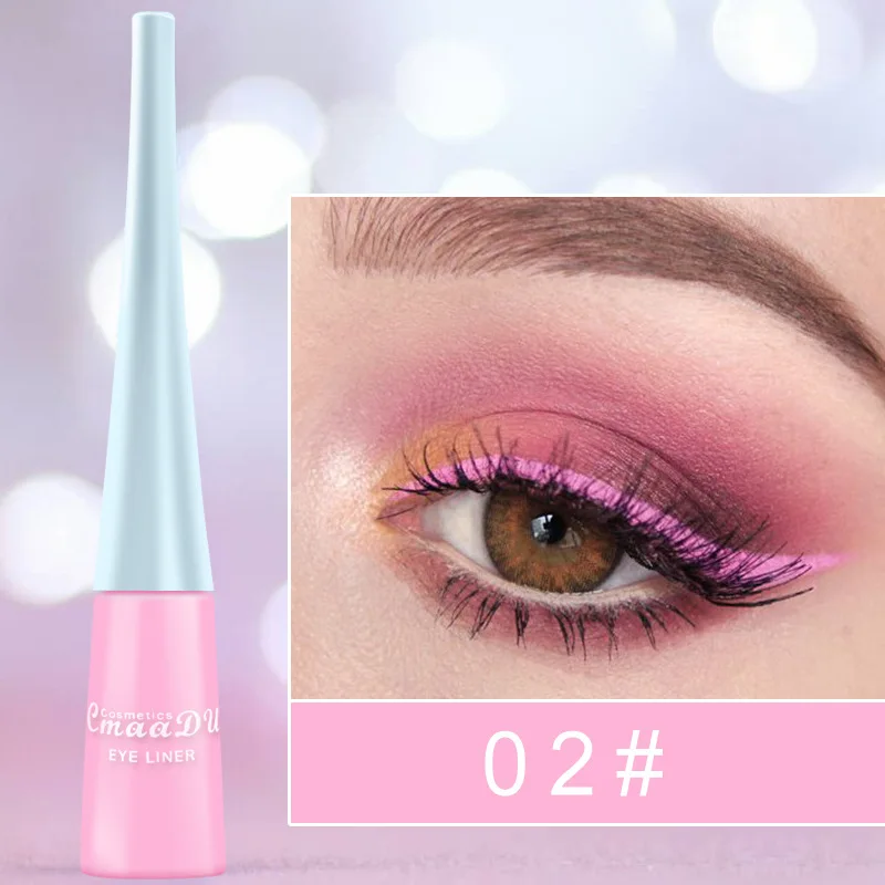

White Blue Pink Liquid Eyeliner Waterproof Fast Dry Makeup Eye Liner Pen Long Lasting Eyeliner Pencil Cosmetics Beauty Tools