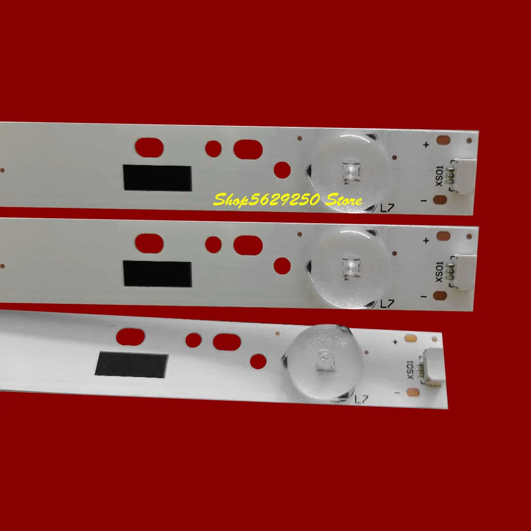 

LED backlight Strip 7 LEDs 600mm for 32E220E LED32C370 DLED32GC 3X7 BOEI320WX1-01 GC32D07-ZC14F-12