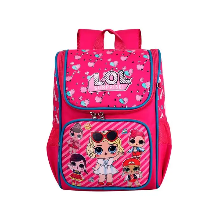 L.O.L Surprise Dolls Cartoon Print Childrens School Backpacks for Girls Schoolbags Cute Wear-resistant bag |