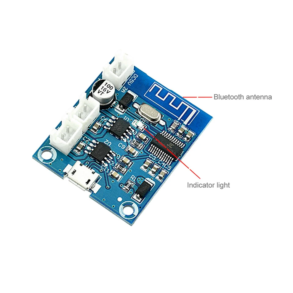 Lusya Мини Bluetooth 4 2 усилитель мощности стерео аудио Плата 5Wx2 двухканальный для