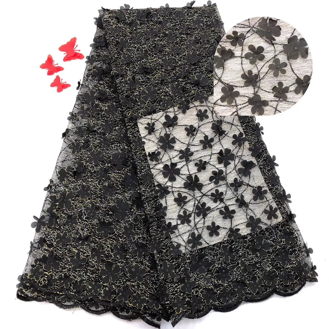 Горячая продажа 100% хлопок африканская сухая кружевная ткань нигерийская 2019
