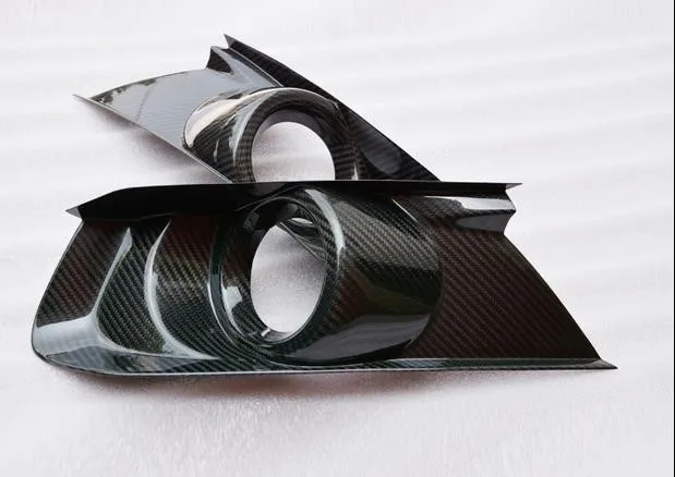 1 пара высокое качество полностью натуральное углеродное волокно автомобильные