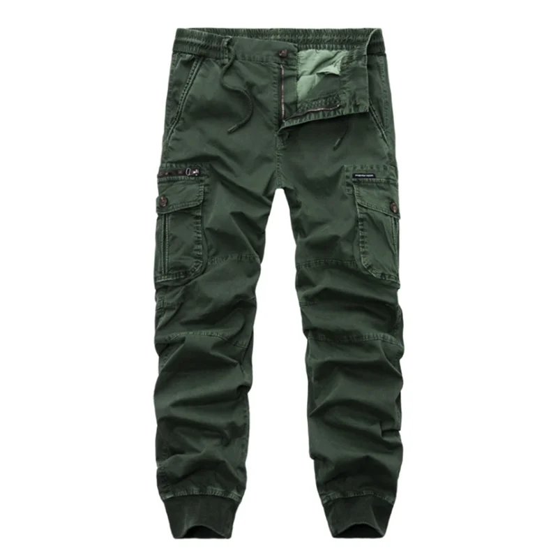 

9 color classic 2021 free shipping New Men's Cargo Pants Fashion Multipocket Cotton Casual Tooling Pant Plus Size