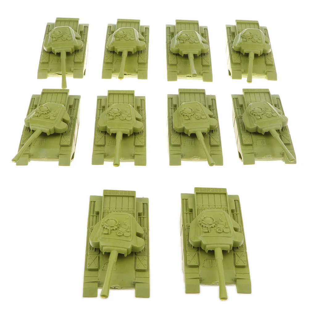 10 шт. базовый набор игрушечных солдат блочный дом средний танк мужчин ACCS