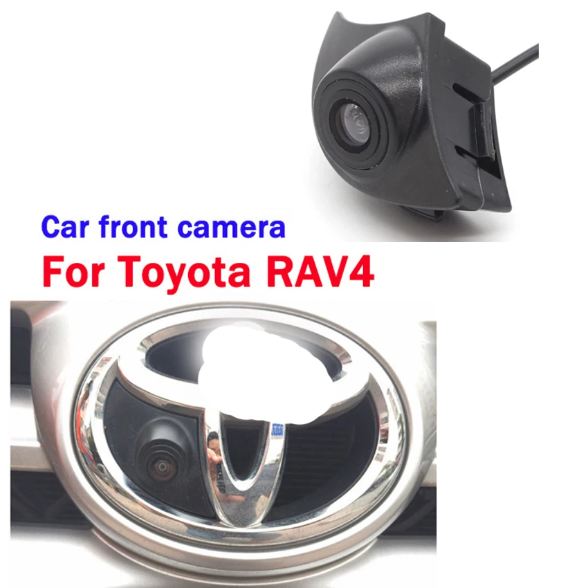 Car Front View Parking LOGO Camera Night Vision Positive Waterproof For Toyota RAV4 2014 2015 full HD high quality Front camera