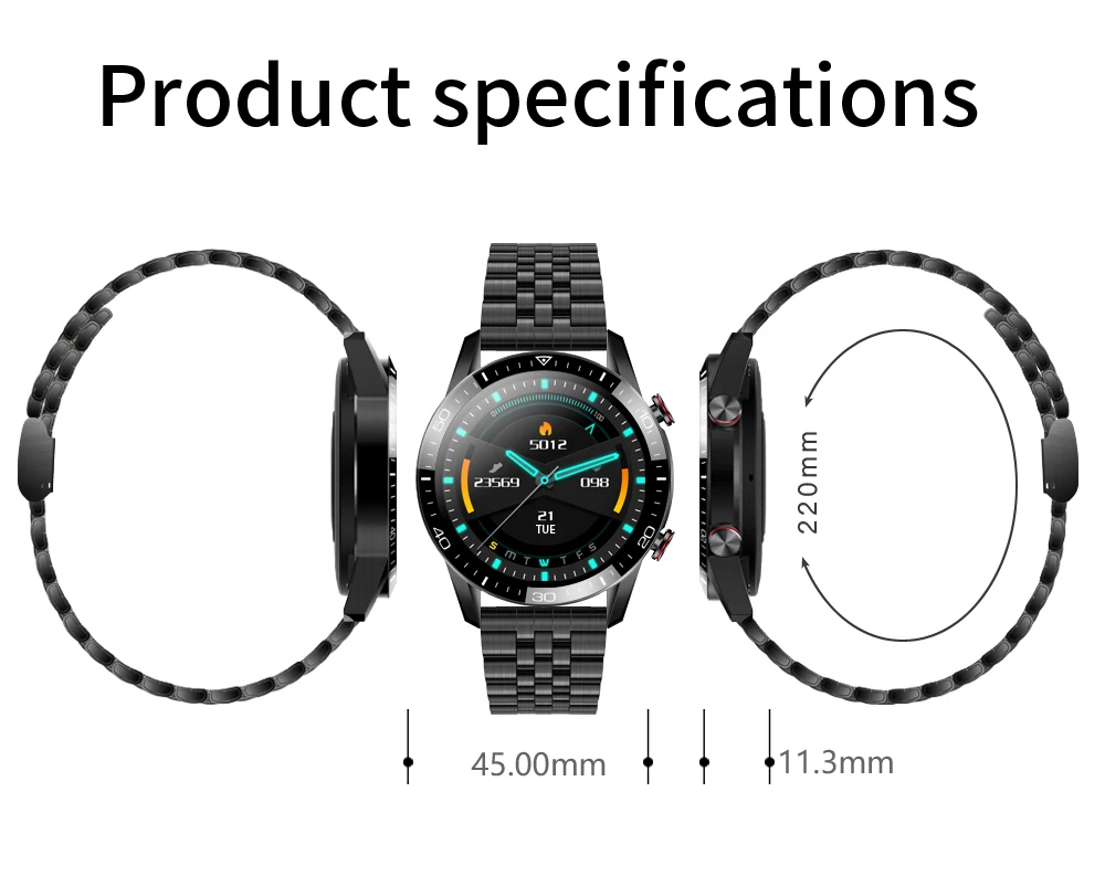 

FK28 Smart Watch Sports Sleep Tracking Heart Rate Blood Pressure Blood Oxygen ECG Battery Message Call Reminder For IOS Android