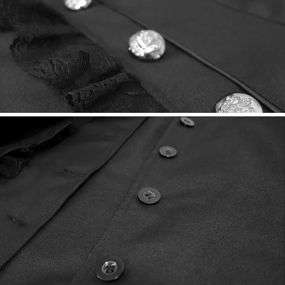 Женская винтажная куртка в стиле ретро двубортная викторианском стимпанк с