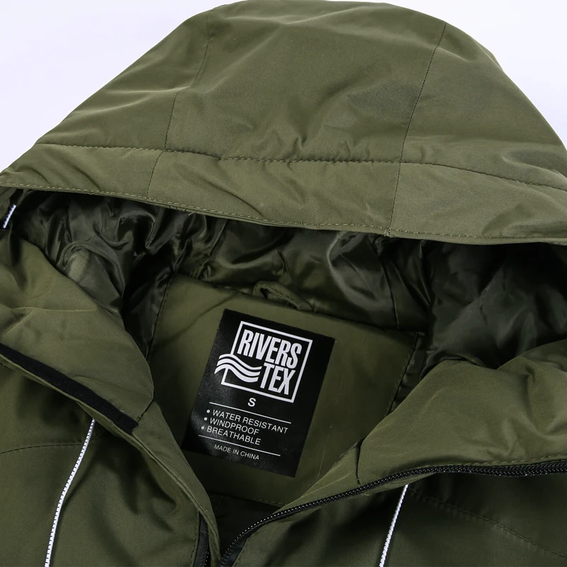 Куртка мужская демисезонная с капюшоном Бомбер на молнии однотонная ветровка в