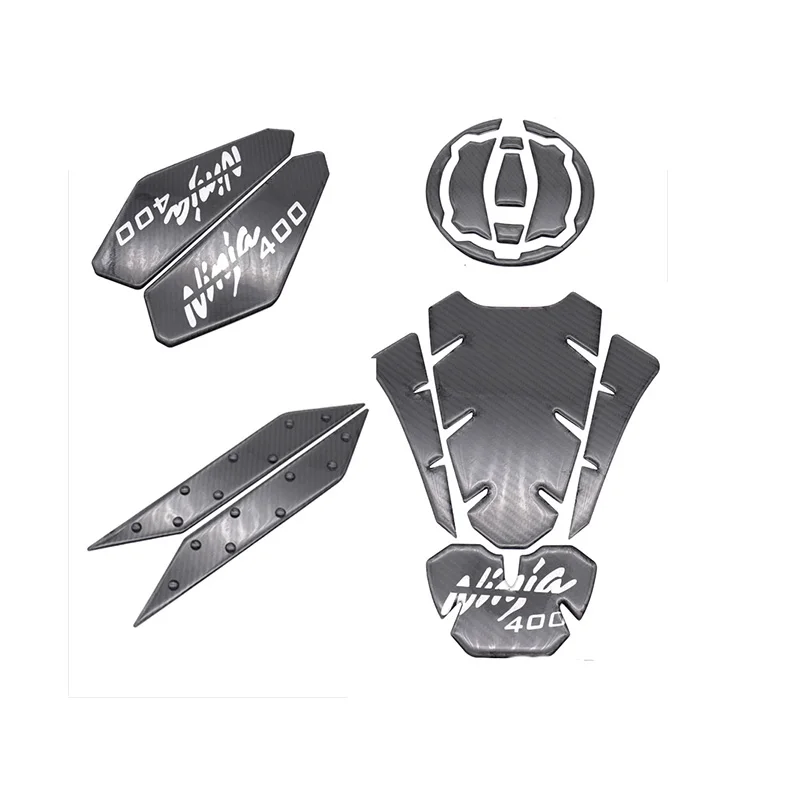 5 Motorcycle Fuel Tank Traction Side Pad Knee Grip Decal Protective Stickers For Kawasaki Ninja 400 Ninja400 - Цвет: 5