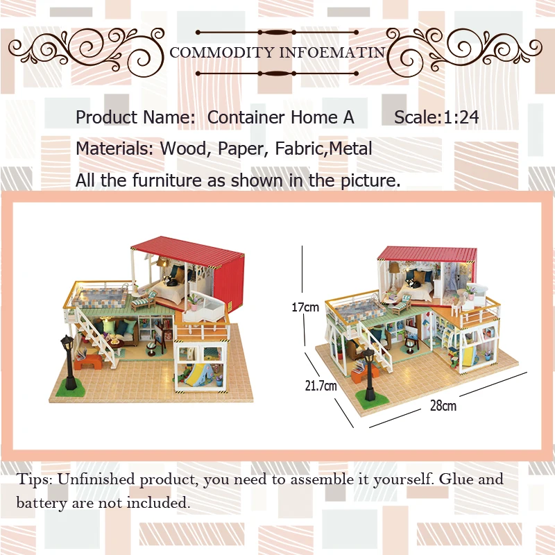 Roombox миниатюрный DIY кукольный домик с деревянная мебель для дома игрушки для детей на день рождения рождественские подарки