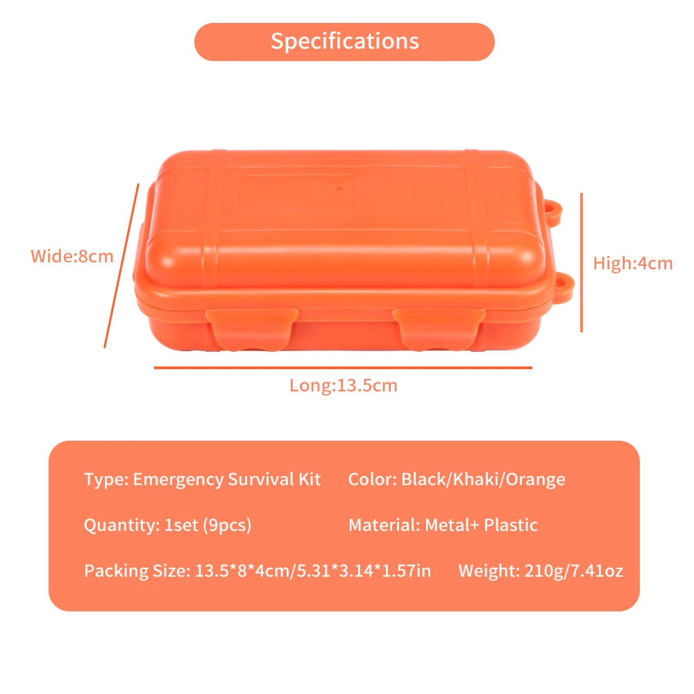 Набор для выживания на природе многофункциональное тактическое защитное
