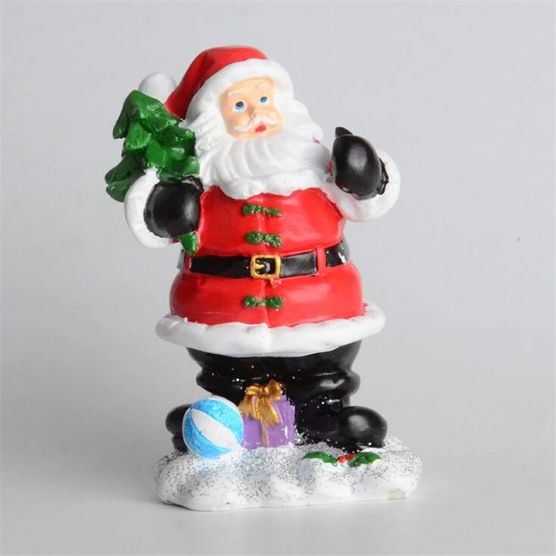 Рождественская декоративная статуя Санта-Клауса из смолы для украшения дома