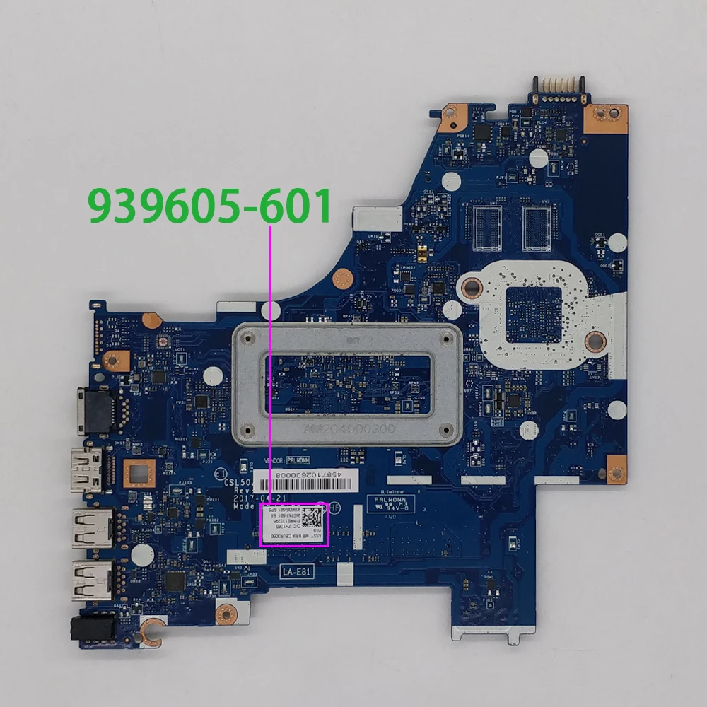 Для HP 15 15-BS серии 15q-bu001TU 15q-bu017TU 939605-601 939605-001 UMA CelN3060 CSL50/CSL52 LA-E811P Материнская плата