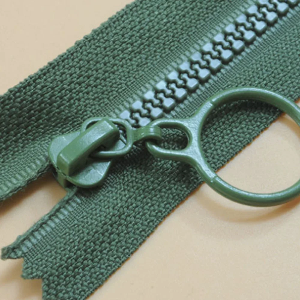 army green 1 шт. № 3 смолы застежки-молнии для шитья декоративные детская Цвет пулер застежки-молнии спальный мешок застежки-молнии для одежды аксессуары - Цвет: army green